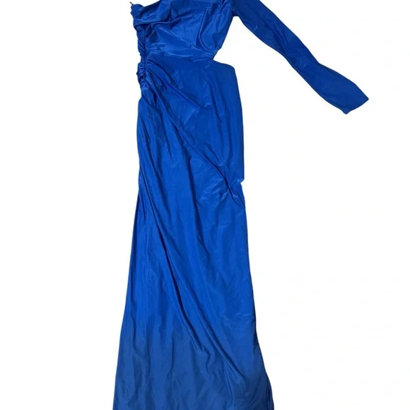 Abercrombie & Fitch Vibrant Blue One-Shoulder Dress - Picture 8 of 9